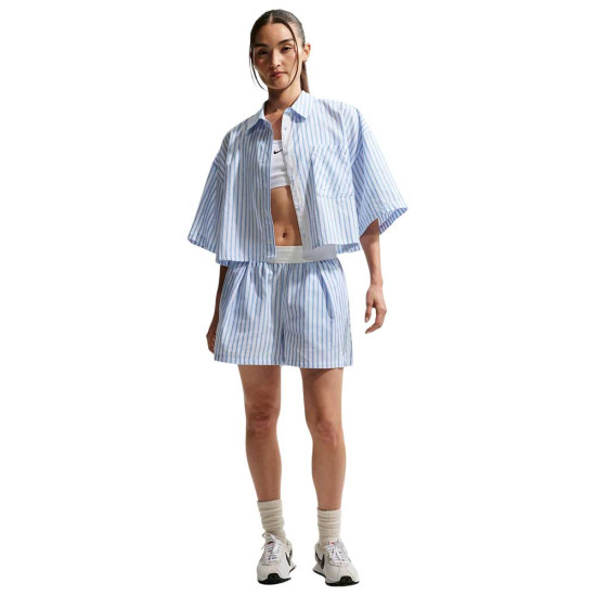 Nike Γυναικείο σορτς Sportswear Chill Poplin Loose Striped Shorts